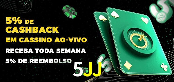 Promoções do cassino ao Vivo 5JJ